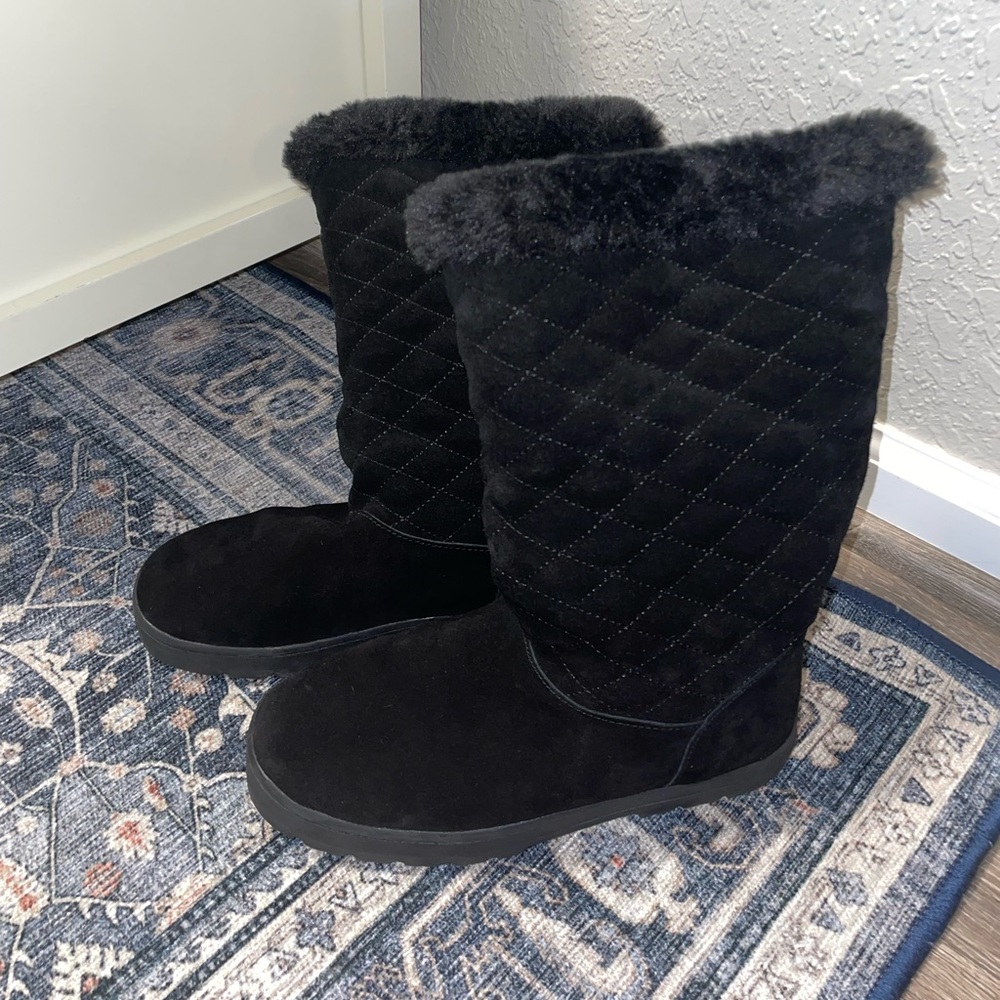 Style and Co. Quilted Shearling Boots